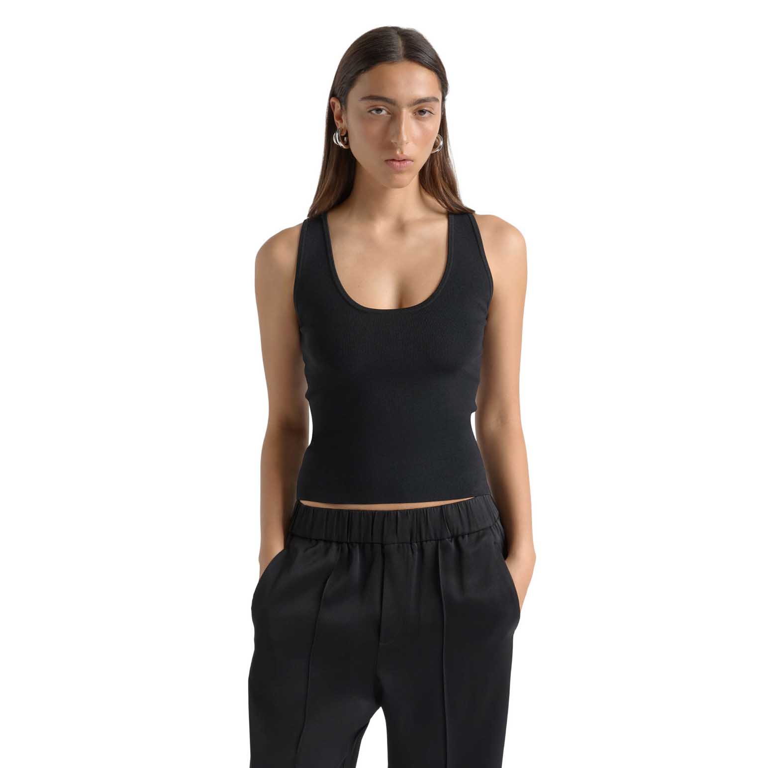 Cue Scoop Neck Tank